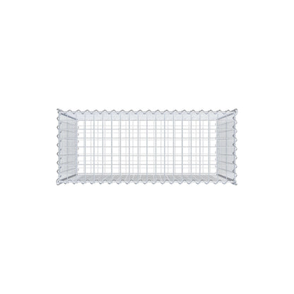 Gabião 100 cm x 80 cm x 40 cm (C x A x P), malhagem 5 cm x 5 cm, espiral