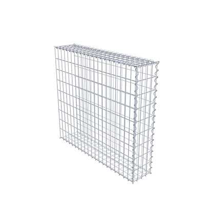 Gabion rapporté type 2 100 cm x 90 cm x 20 cm (L x H x P), mailles 5 cm x 10 cm, spirale