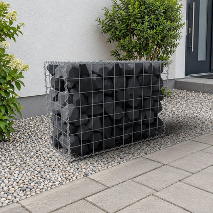 Gabion 100 cm x 70 cm x 40 cm (L x H x D), maskestørrelse 10 cm x 10 cm, spiral