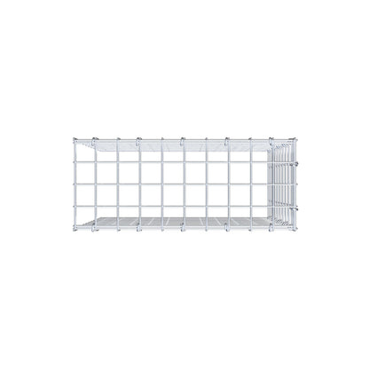 Mounted gabion type 4 50 cm x 50 cm x 20 cm (L x H x D), mesh size 5 cm x 5 cm, C-ring