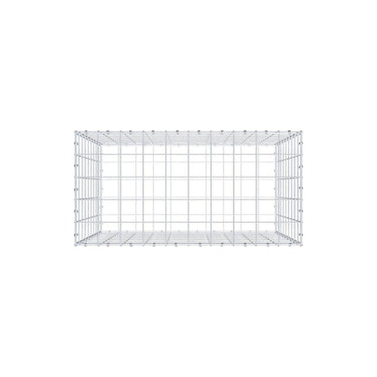 Gabion 100 cm x 90 cm x 50 cm (L x H x P), mailles 10 x 10 cm, anneau en spirale