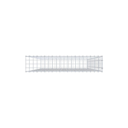 Monteret gabion type 2 200 cm x 100 cm x 20 cm, maskestørrelse 5 cm x 10 cm, C-ring