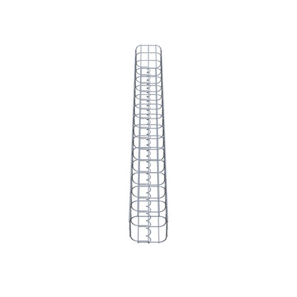 Gabionpelare fyrkant 17 cm x 17 cm, 160 cm hög, MW 5 cm x 10 cm