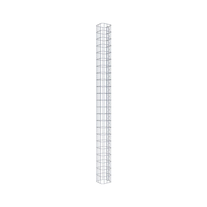 Gabionsøjle firkantet 17 cm x 17 cm, 230 cm høj, MW 5 cm x 10 cm