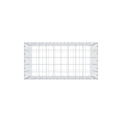 Gabion 100 cm x 60 cm x 50 cm (L x H x D), maskstorlek 10 cm x 10 cm, C-ring