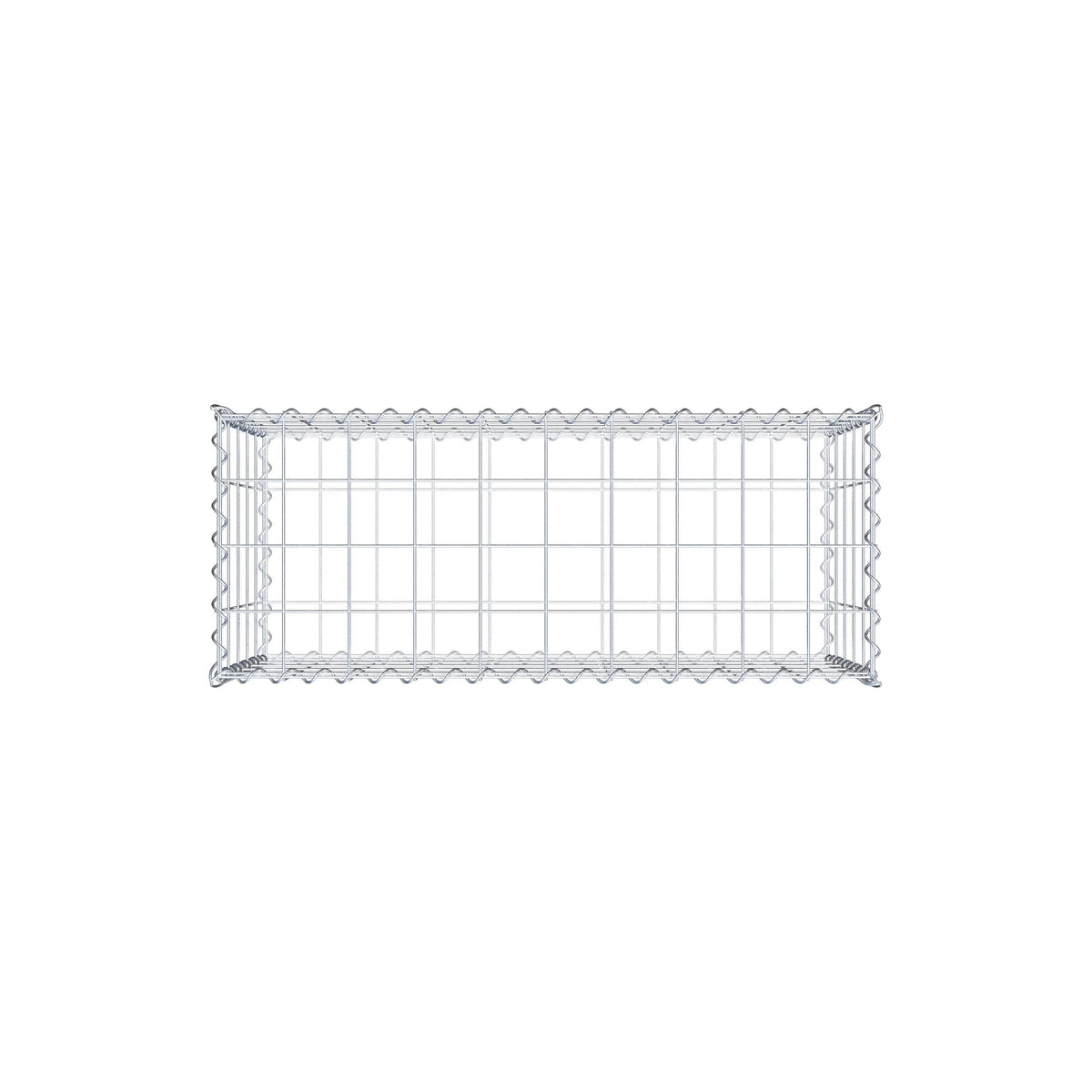 Gabion 100 cm x 50 cm x 40 cm (L x H x D), maskstorlek 10 cm x 10 cm, spiral