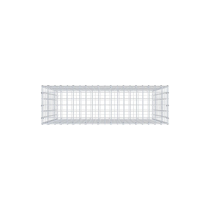 Gabbione 100 cm x 100 cm x 30 cm (L x H x P), maglia 5 cm x 10 cm, anello a C