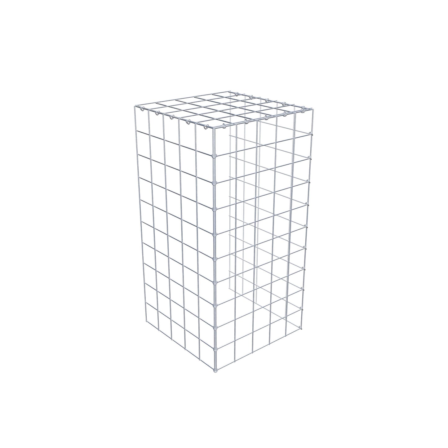 Extra gabion typ 4 100 cm x 50 cm x 50 cm (L x H x D), maskstorlek 10 cm x 10 cm, C-ring