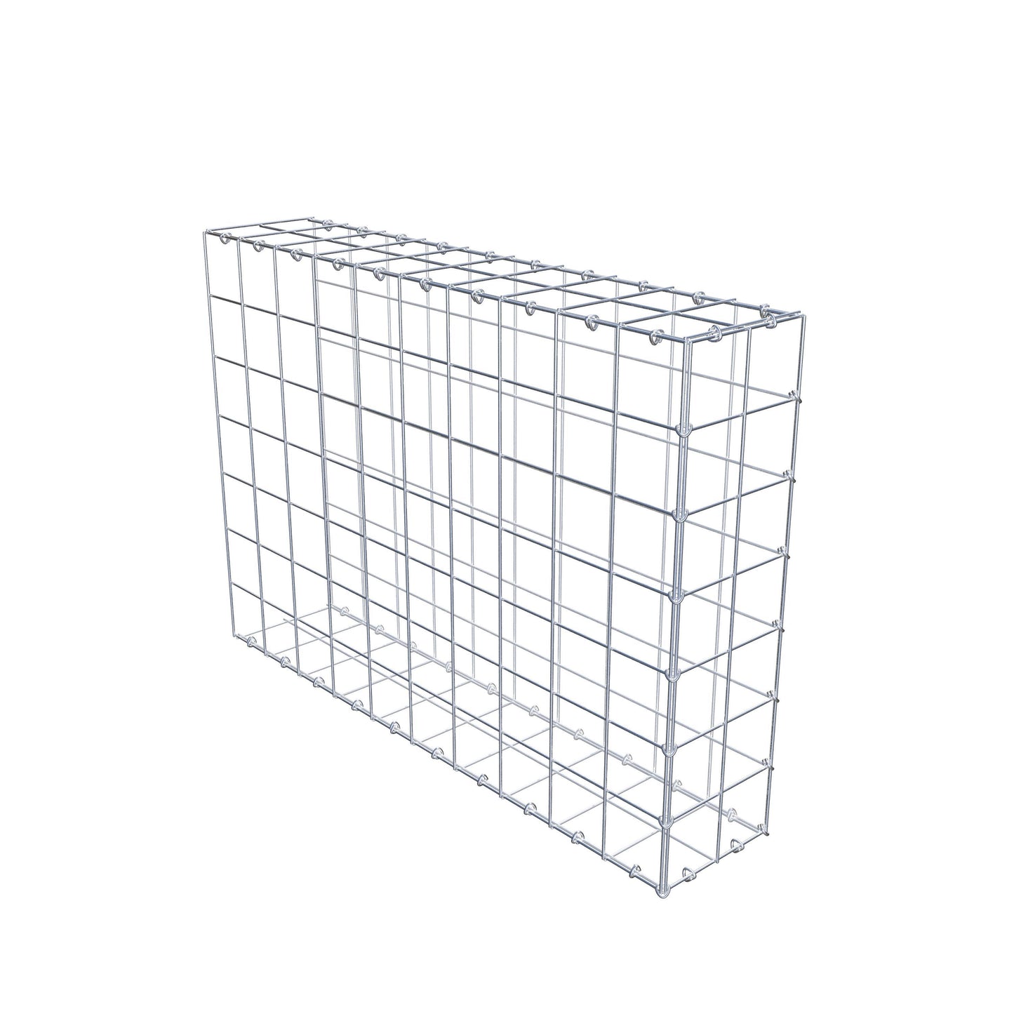 Gavión complementario de tipo 2 100 cm x 70 cm x 20 cm (L x A x P), malla 10 cm x 10 cm, anillo en C