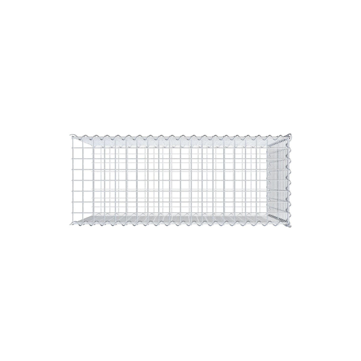 Extra gabion typ 2 100 cm x 70 cm x 40 cm (L x H x D), maskstorlek 5 cm x 5 cm, spiral