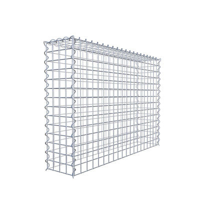 Anbaugabione Typ 3 100 cm x 70 cm x 20 cm (L x H x T), Maschenweite 5 cm x 5 cm, Spirale
