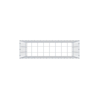 Monteret gabion type 3 100 cm x 100 cm x 30 cm (L x H x D), maskestørrelse 10 cm x 10 cm, C-ring