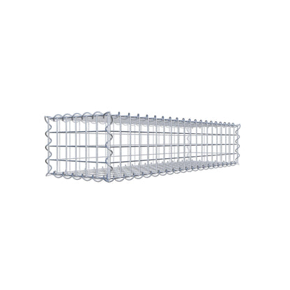 Gabion 100 cm x 20 cm x 30 cm (L x H x D), maskstorlek 5 cm x 5 cm, spiral