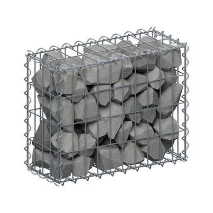 Gabion 50 cm x 40 cm x 20 cm (L x H x D), maskstorlek 5 cm x 10 cm, spiral