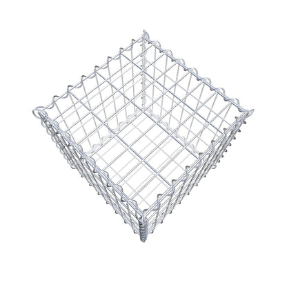 Gabion 40 cm x 40 cm x 40 cm (L x H x D), maskstorlek 5 cm x 10 cm, spiral