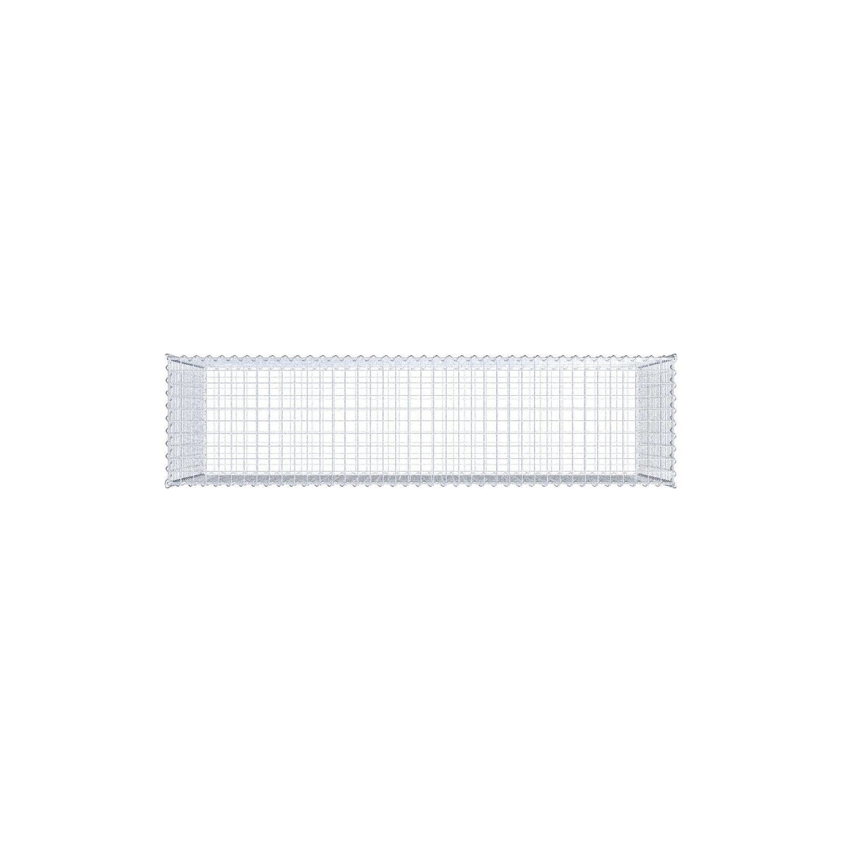 Gabião 200 cm x 100 cm x 50 cm (C x A x P), malhagem 5 cm x 5 cm, espiral