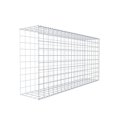 Opvokset gabion type 2 200 cm x 100 cm x 40 cm (L x H x D), maskestørrelse 10 cm x 10 cm, spiral