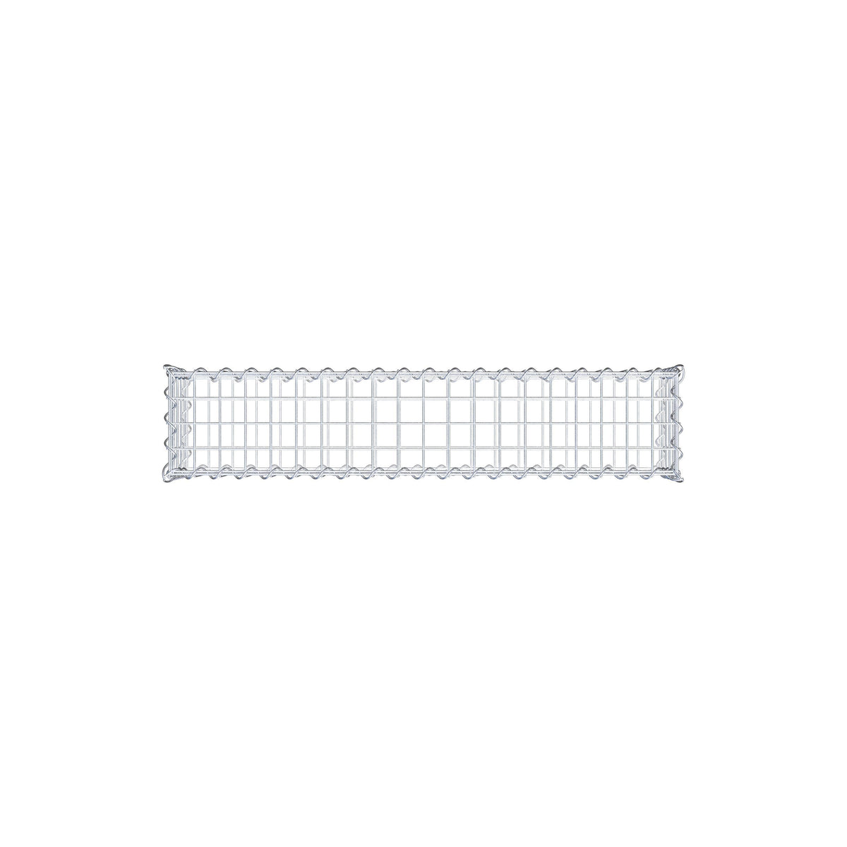 Gabbione 100 cm x 20 cm x 20 cm (L x H x P), maglia 5 cm x 5 cm, spirale