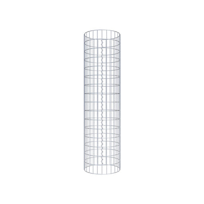 Gabionpelare rund 42 cm diameter, 160 cm höjd, maskstorlek 5 cm x 10 cm