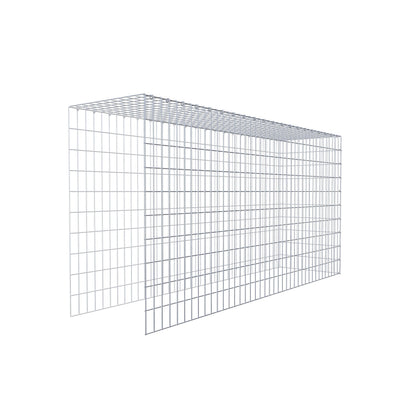 Extra gabion typ 4 200 cm x 100 cm x 50 cm (L x H x D), maskstorlek 5 cm x 10 cm, C-ring