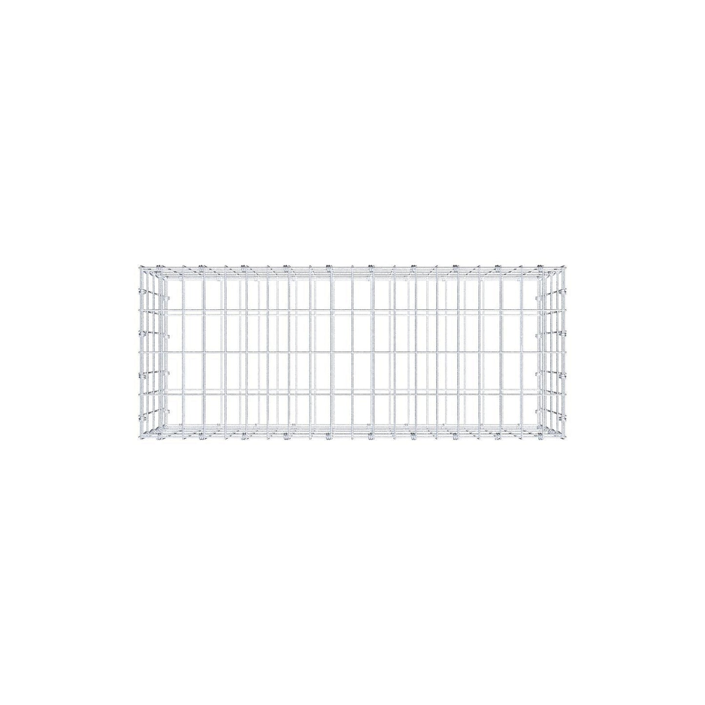 Gabione 100 cm x 40 cm x 40 cm (L x H x T), Maschenweite 5 x 10 cm, Spiralring