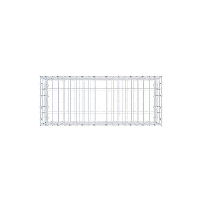 Gabione 100 cm x 40 cm x 40 cm (L x H x T), Maschenweite 5 x 10 cm, Spiralring