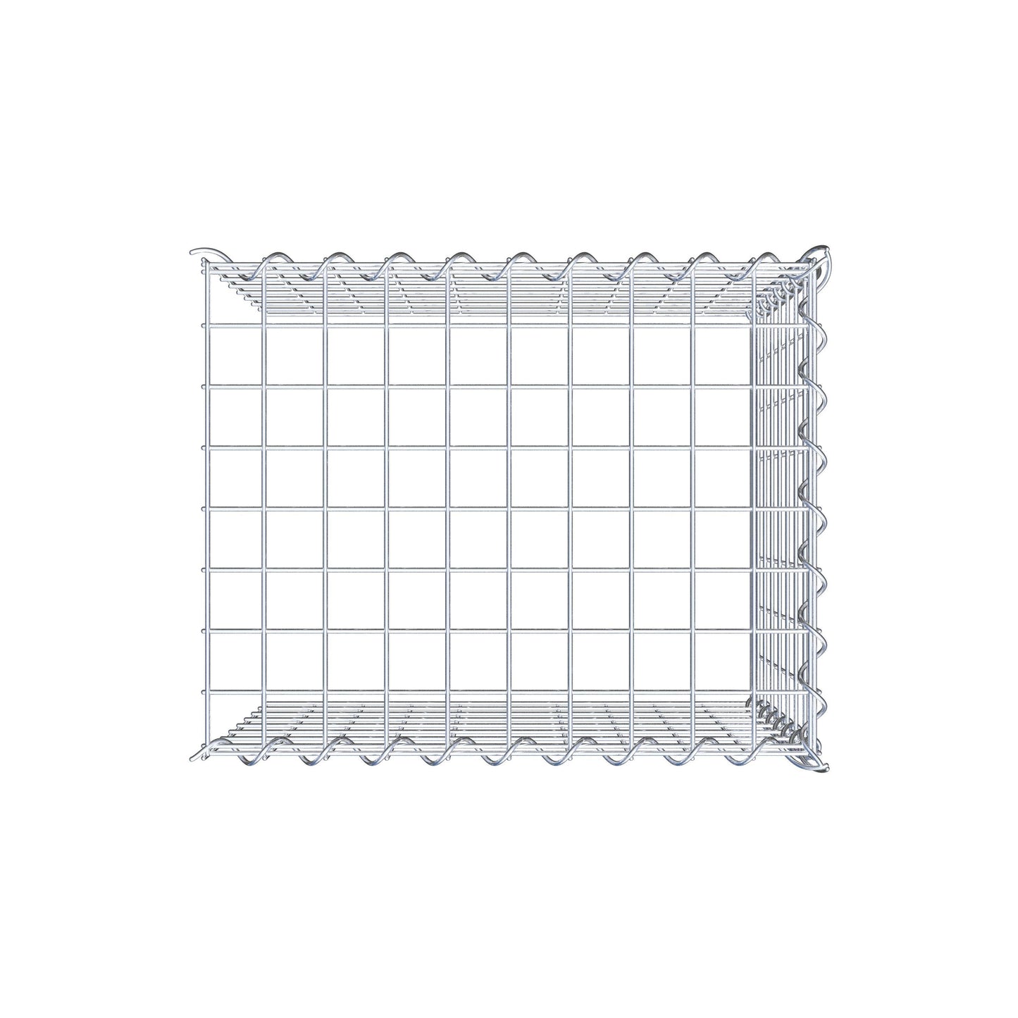 Grown-on gabion type 4 50 cm x 40 cm x 40 cm (L x H x D), mesh size 5 cm x 5 cm, spiral