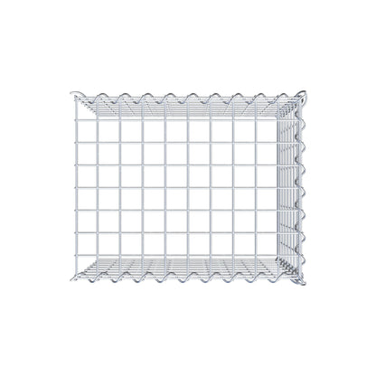 Grown-on gabion type 4 50 cm x 40 cm x 40 cm (L x H x D), mesh size 5 cm x 5 cm, spiral