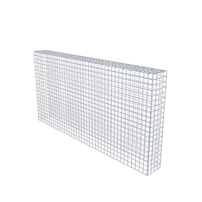Monteret gabion type 3 200 cm x 100 cm x 20 cm (L x H x D), maskestørrelse 5 cm x 5 cm, C-ring