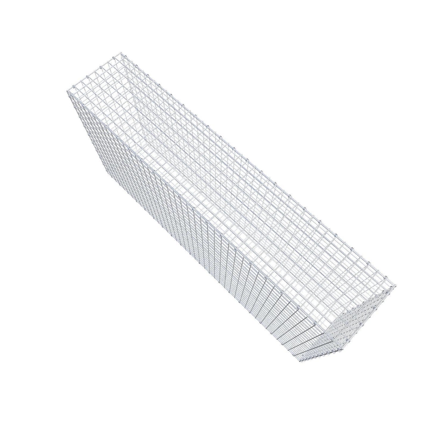 Gabion 200 cm x 100 cm x 40 cm (L x H x D), maskstorlek 5 x 5 cm, spiralring