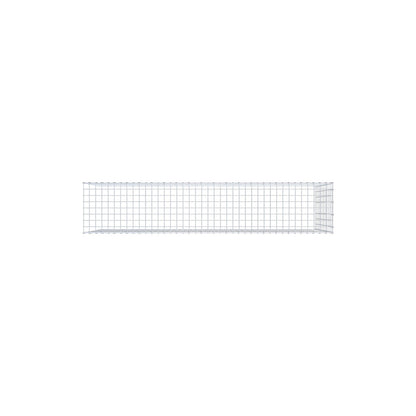 Monteret gabion type 4 200 cm x 100 cm x 40 cm (L x H x D), maskestørrelse 5 cm x 10 cm, C-ring