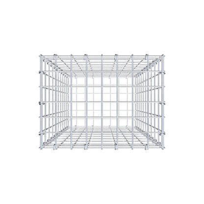 Gabbione 100 cm x 40 cm x 30 cm (L x H x P), maglia 5 cm x 10 cm, anello a C