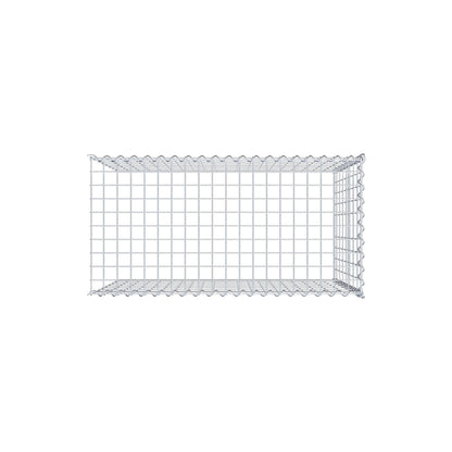 Add-on schanskorf type 4 100 cm x 80 cm x 50 cm (L x H x D), maaswijdte 5 cm x 10 cm, spiraalvormig