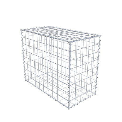Gabbione 100 cm x 80 cm x 50 cm (L x H x P), maglia 10 cm x 10 cm, spirale