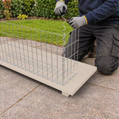 Gabion 80 cm x 40 cm x 20 cm (L x H x D), maskstorlek 5 cm x 10 cm, spiral
