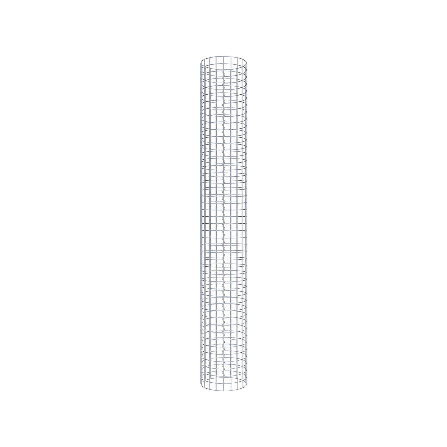 Gabionensäule rund 32 cm Durchmesser, 230 cm Höhe, Maschenweite 5 cm x 5 cm