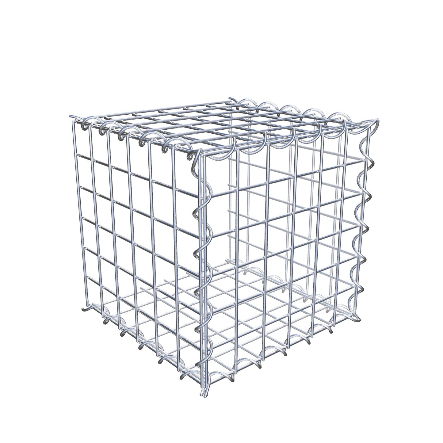 Opvokset gabion type 2 30 cm x 30 cm x 30 cm (L x H x D), maskestørrelse 5 cm x 5 cm, spiral