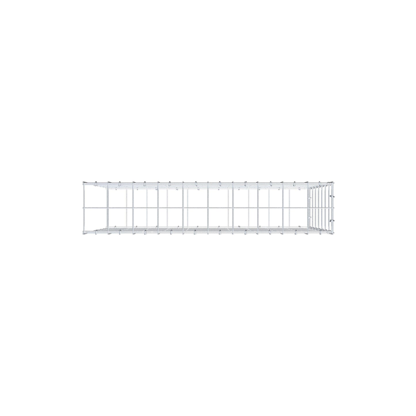 Gavión complementario de tipo 2 100 cm x 70 cm x 20 cm (L x A x P), malla 10 cm x 10 cm, anillo en C