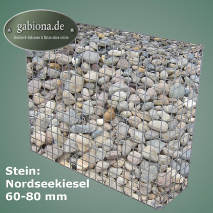 Gabião galvanizado a quente 102 cm x 82 cm x 32 cm, malhagem 5 cm x 5 cm, totalmente soldado