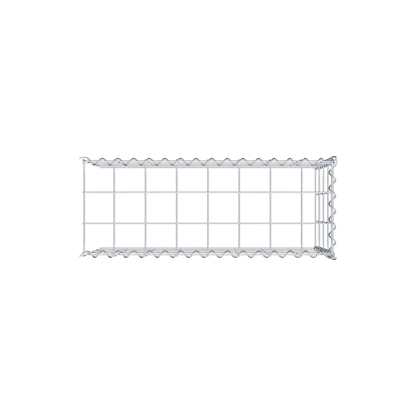 Anbaugabione Typ 4 80 cm x 40 cm x 30 cm (L x H x T), Maschenweite 10 cm x 10 cm, Spirale