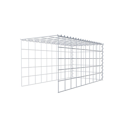 Extra gabion typ 4 100 cm x 50 cm x 50 cm (L x H x D), maskstorlek 10 cm x 10 cm, spiral