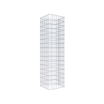 Colonna di gabbioni, angolare 42 cm x 42 cm, alta 160 cm, MW 5 cm x 10 cm