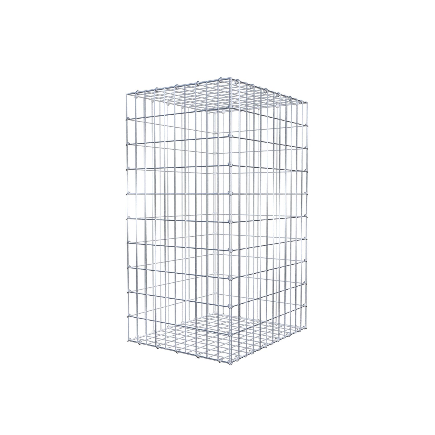 Gabião 100 cm x 60 cm x 50 cm (C x A x P), malhagem 5 cm x 10 cm, anel C