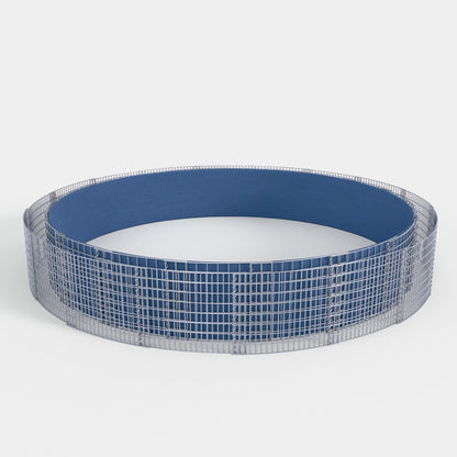Lit surélevé rond, diamètre extérieur 502 cm, hauteur 50 cm, mailles 5 x 10 cm, épaisseur des parois 15 cm