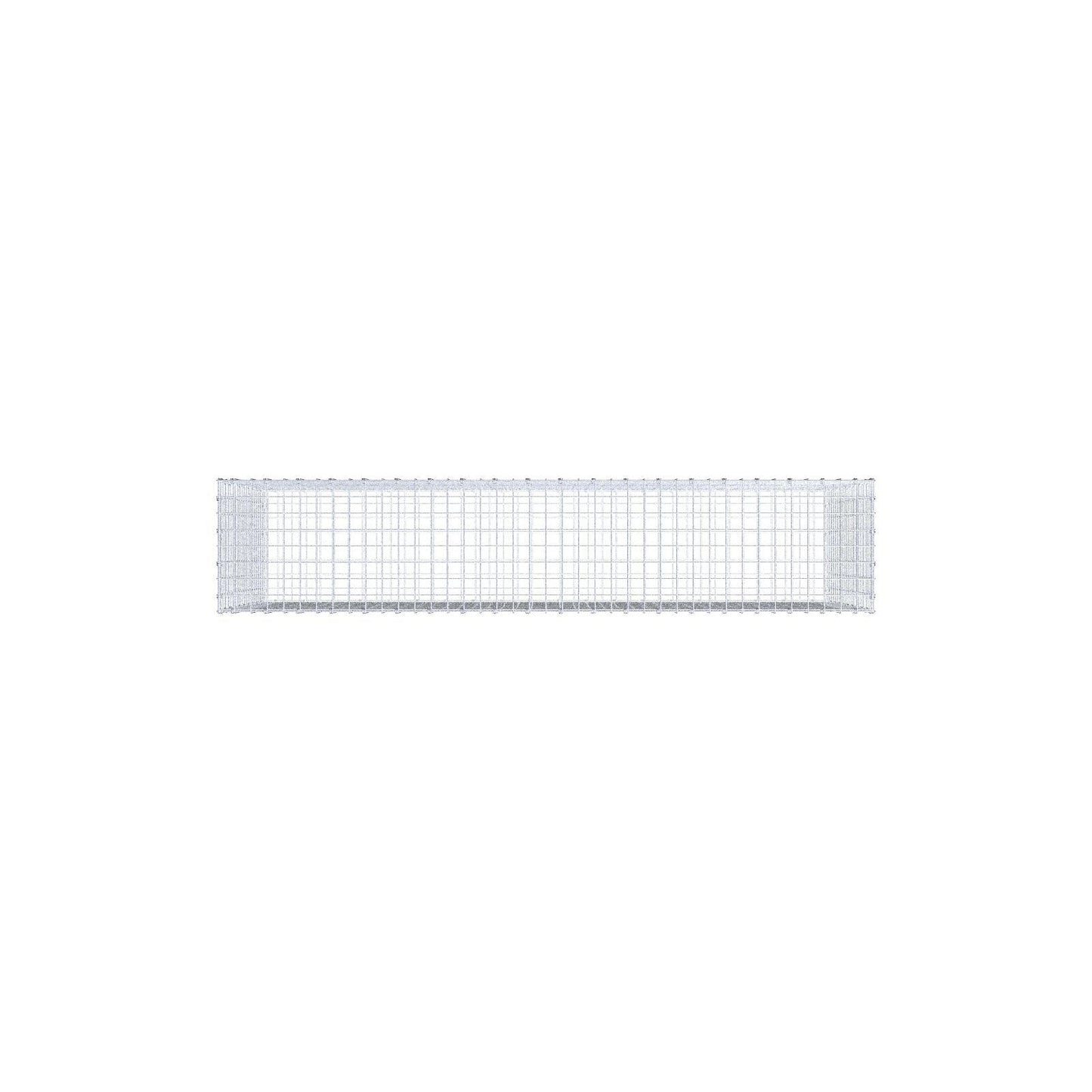 Gabion 200 cm x 100 cm x 40 cm (L x H x D), maskstorlek 5 x 5 cm, spiralring