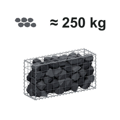 Gabion 100 cm x 50 cm x 30 cm (L x H x D), maskestørrelse 10 cm x 10 cm, spiral