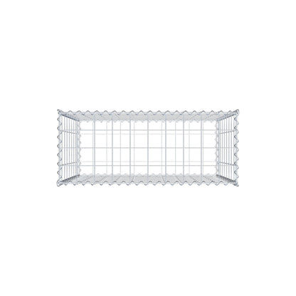 Gabione 100 cm x 90 cm x 40 cm (L x H x T), Maschenweite 10 cm x 10 cm, Spirale