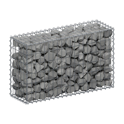 Gabbione 100 cm x 60 cm x 30 cm (L x H x P), maglia 5 cm x 10 cm, spirale