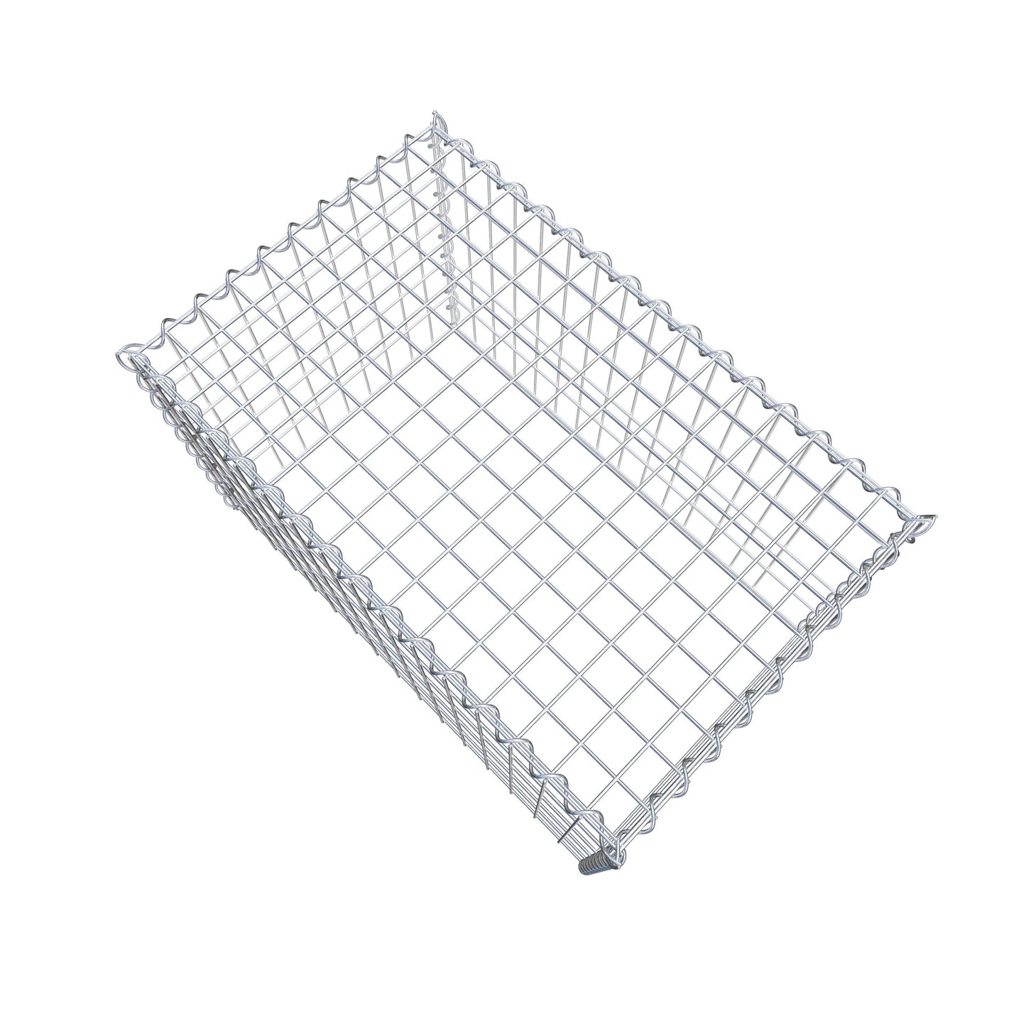 Gabião tipo 3 80 cm x 50 cm x 50 cm (C x A x P), malhagem 5 cm x 10 cm, espiral