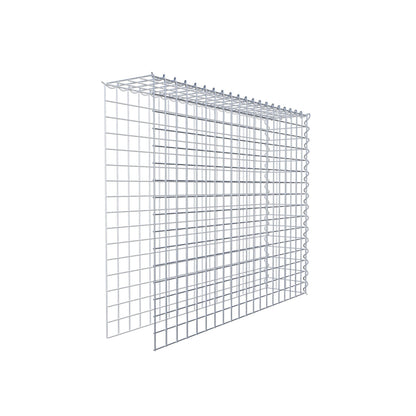 Gavión adulto tipo 4 100 cm x 80 cm x 20 cm (largo x alto x profundidad), tamaño de malla 5 cm x 5 cm, espiral